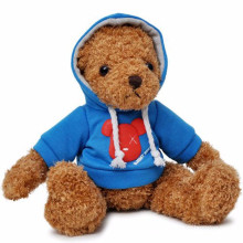 Custom gift soft cute stuffed teddy bear plush toy with t-shirt to baby